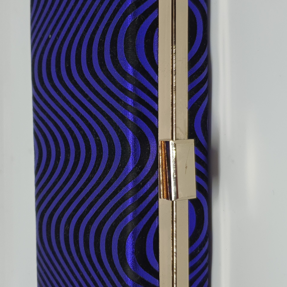 Blue clutch bag nwt unknown brand good quality 20mm x 9 mm x 4mm - Picture 3 of 5